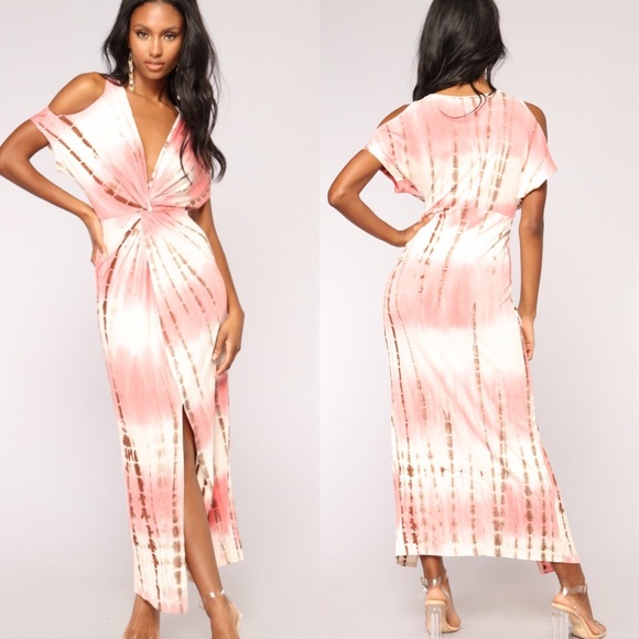Fashion Nova Dresses & Skirts - Fashion Nova/ Cold Shoulder/ Tie-dye Dress i6